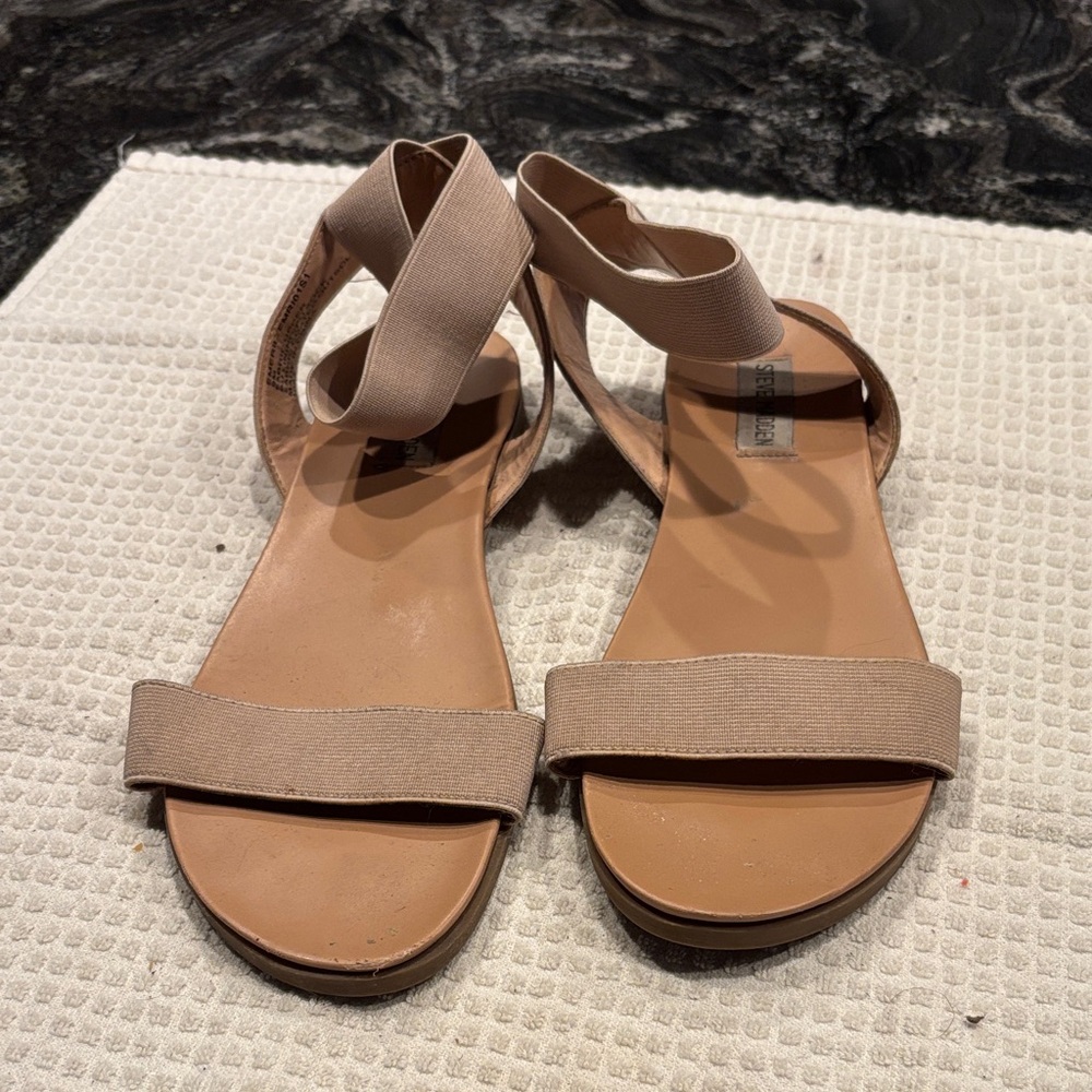 Steve Madden Beige Strappy Sandals